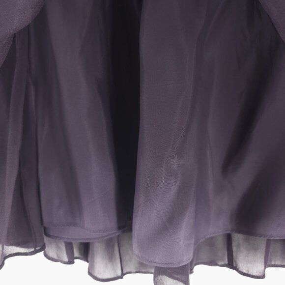 EILEEN FISHER 100% Silk Pleated A Line Skirt Plum Purple Size 2X - Picture 5 of 10